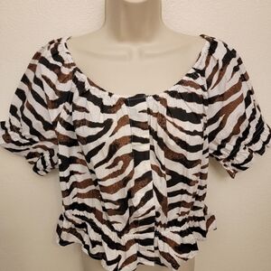 J. Crew Cropped Blouse